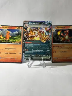 Nintendo Pokemon TCG Charizard ex 196+ 3-Card Holo Lot (EN) - Image 2