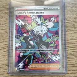 Pokemon TCG Roxie's Performance 121/111 Crimson Invasion Secret Rare Holo - Image 1