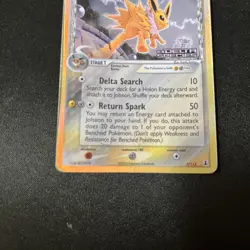 Jolteon 7/113 Delta Species Holo Rare English 2005 Pokemon Card TCG - Image 3