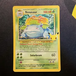Venusaur 15/102 MP/HP Celebrations Holo Rare Pokemon Card 2021 25th Anniversary - Image 1