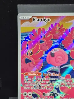 Pokemon Flamigo 227/193 Paldea Evolved Illustration Rare Holofoil Light Play - Image 5