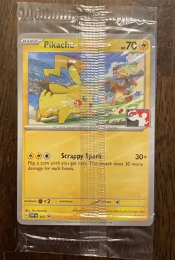 SEALED Pikachu 2003 Pokemon Play League Stamped Black Star Promo SVP 101 SVPEN - Image 2