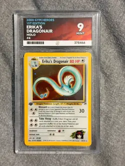 Erika's Dragonair 4/132 1st Edition Holo Rare Gym Heroes Pokemon - ACE 9 - Image 1