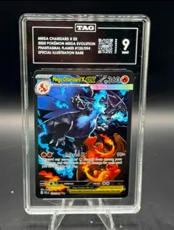 TAG 9 (Zero Dings) Mega Charizard X EX MeEV Phantasmal Flames SIR ENG 125/094 - Image 1