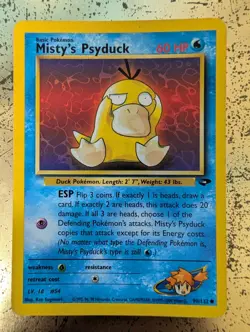 Misty's Psyduck 90/132 Common Gym Challenge Pokemon - Image 1
