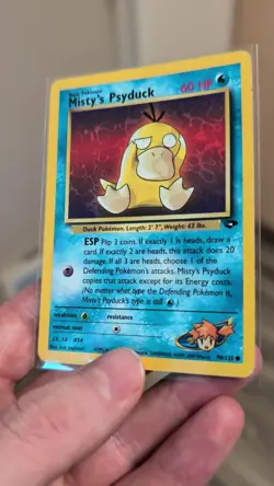 Misty's Psyduck 90/132 Common Gym Challenge Pokemon - Image 2