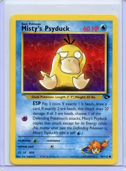 Misty's Psyduck 90/132 Common Gym Challenge Pokemon 1st Edition NM/M - Image 1