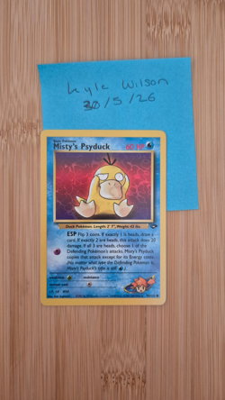 Pokemon TCG Gym Challenge Misty's Psyduck 90/132 Regular Common Non-Holo WOTC NM - Image 1