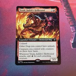 Tesla, Judith’s Hellhound Extended Art, Mtg Single, Murders At Karlov Manor 0346 - Image 1