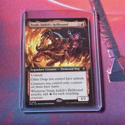 Tesla, Judith’s Hellhound Extended Art, Mtg Single, Murders At Karlov Manor 0346 - Image 2