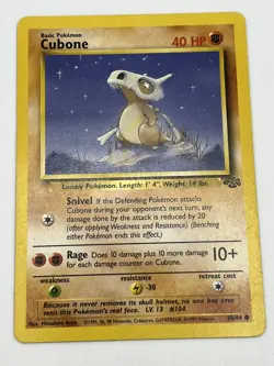 CUBONE - Jungle Set - 50/64 - Common - Pokemon Card - Unlimited Edition - LP - Image 1
