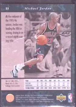 1995-96 SP #23 Michael Jordan HOF Chicago Bulls Basketball NBA Card - Image 2