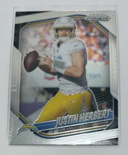 Justin Herbert 4 Card Lot - Panini Prizm Rookie Select Green Black - Chargers - Image 2