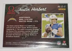 Justin Herbert 4 Card Lot - Panini Prizm Rookie Select Green Black - Chargers - Image 5