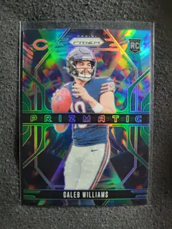 Caleb Williams 2024 Prizm #1 Prismatic Green Prizm RC Rookie Card Bears - Image 1
