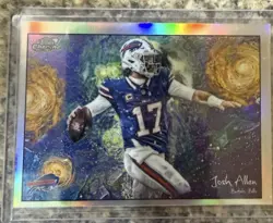 2025 Topps Cosmic Chrome Josh Allen Stars in the Night Insert STN-12 Bills - Image 1