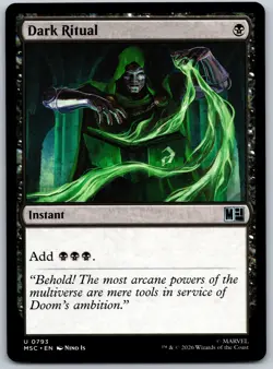 Dark Ritual U Commander: Marvel Super Heroes 793 NM - Image 1