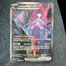 2025 Pokemon Team Rockets Mewtwo EX Destined Rivals Special illustration Rare NM - Image 1