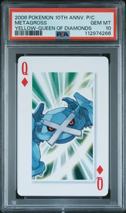 Pokemon PSA 10 Metagross Yellow-Queen Of Diamonds 10Th Annv. P/C 2006 Japanese - Image 2