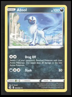 Absol 164/264 Rare SWSH08: Fusion Strike Pokemon tcg Card CB-1-3-C-25 - Image 1