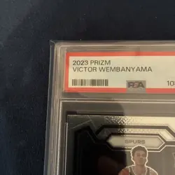 Panini Prizm 2023-24 Victor Wembanyama #136 Rookie Base PSA 9 Spurs 🔥🔥 - Image 5