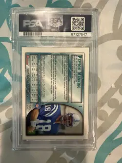 Peyton Manning 1998 Bowman #1 RC Rookie Card Colts PSA 10 GEM MINT - Image 2