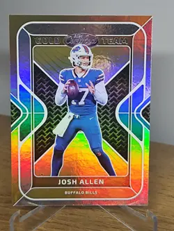 2024 Panini Certified - Gold Team #GT-JAN JOSH ALLEN Buffalo Bills - Image 1