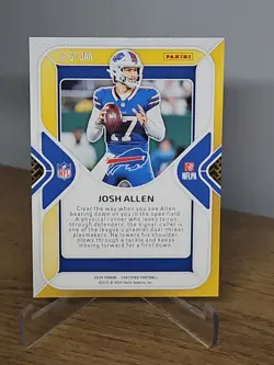2024 Panini Certified - Gold Team #GT-JAN JOSH ALLEN Buffalo Bills - Image 2