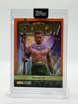 Marvel Sudios Black Panther Wakanda Forever Refractor - NAMOR (#'d 25) GOLD - Image 1