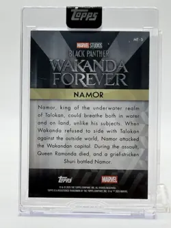 Marvel Sudios Black Panther Wakanda Forever Refractor - NAMOR (#'d 25) GOLD - Image 3