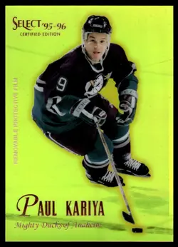 1995-96 Select Certified Mirror Gold Paul Kariya Anaheim Mighty Ducks #13 - Image 1