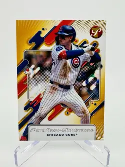 2025 Topps Pristine Pete Crow-Armstrong #6 Gold Refractor 03/50 Chicago Cubs - Image 1