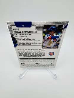 2025 Topps Pristine Pete Crow-Armstrong #6 Gold Refractor 03/50 Chicago Cubs - Image 5