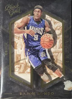 2015-16 Panini Black Gold Rajon Rondo #33 (Gold) - Image 1