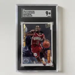 1996-97 Fleer Ultra - Encore Rookies Gold Medallion Edition #G-270 Allen Iverson - Image 1