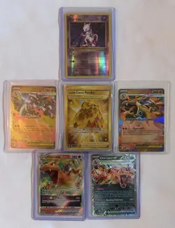 Pokemon Charizard Bundle Mewtwo Mega EX VSTAR Gold Secret Rare 6 Cards NM - Image 1