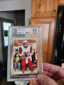 2000 Tom Brady Private Stock Gold 26/181 BGS 8.5 NM/Mint RC - Image 1