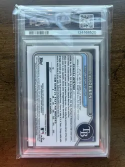 2024 Bowman Draft Theo Gillen 1st Gold Wave Auto /50 PSA 10 GEM MT Rays CPA-TG - Image 2