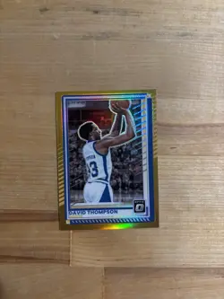 2025-26 Panini Donruss Optic David Thompson TRUE GOLD PRIZM Card #/10 - Image 1