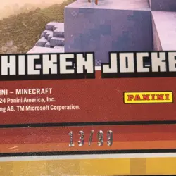 2024 Panini Minecraft Chicken Jockey Gold 13/99 - Image 3