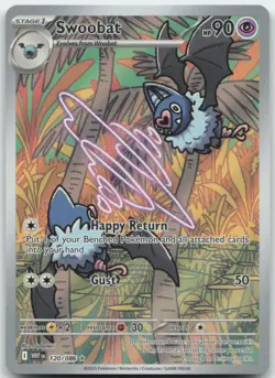 Swoobat 120/086 SV: White Flare Pokemon Card NM - Image 1