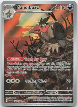 Mandibuzz 145/086 SV: White Flare Pokemon Card NM - Image 1