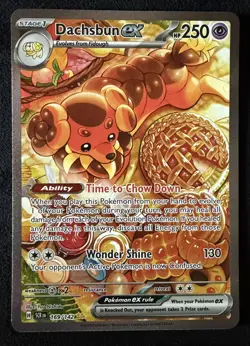Dachsbun ex - 169/142 Stellar Crown Special Illustration Rare Pokemon TCG - Image 3