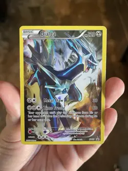 Dialga XY77 Full Art Holo Ultra Rare Black Star Promo Pokemon TCG Card - Image 1