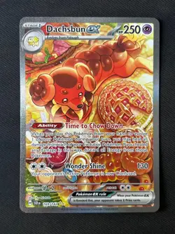 Dachsbun ex 169/142 Sv07: Stellar Crown Holo Pokemon TCG NM - Image 1