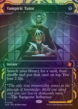 Vampiric Tutor FOIL Borderless - Secrets of Strixhaven Mystical Archive - MTG - Image 1