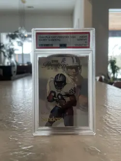 1999 Playoff Prestige SSD - Barry Sanders #B045 PSA 10 POP 2 - Image 1