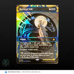 Force of Will 19 Mythic Foil NM MTG Secrets of Strixhaven Mystical Archive SOA - Image 1