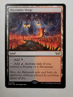 Blazemire Verge DUSKMOURN Regular Rare Land Magic DSK 256 mtg NM/M - Image 1