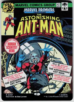 The Astonishing Ant Man Borderless Foil 397 Marvel Super Heroes MTG - Image 1